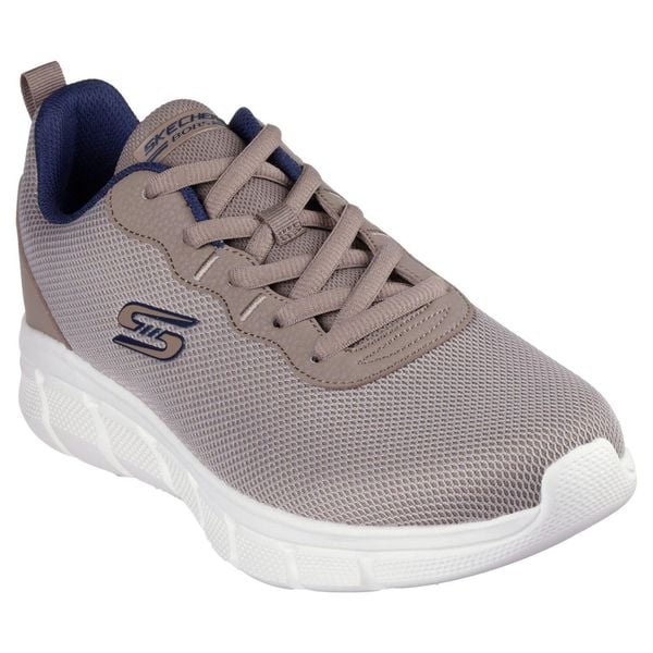 Męskie BOBS B FLEX ICY EDGE Sneakersy Taupe. Brązowe buty sportowe męskie Skechers, z dzianiny, bez zapięcia. Za 239.99 zł.