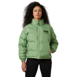 Odzież narciarska damska dwustronna Helly Hansen Urban. Zielona kurtki damskie Helly Hansen, bez wzorów, bez kaptura, narciarskie. W wyprzedaży za 682.50 zł.
