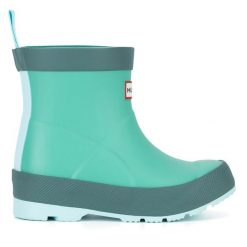 Kalosze Hunter. Niebieskie kalosze chłopięce Hunter, bez wzorów. Za 169.99 zł.