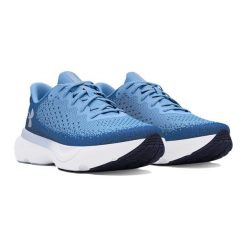Buty do biegania damskie Under Armour Infinite. Niebieskie obuwie sportowe damskie Under Armour, bez wzorów, do biegania. W wyprzedaży za 390.55 zł.