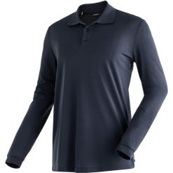 Koszulka polo z długim rękawem Maier Sports Ulrich. Niebieskie bluzki z długim rękawem męskie Maier Sports, l, bez wzorów, z materiału, klasyczne, bez kołnierzyka. Za 271.00 zł.