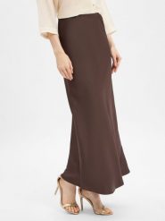 Neo Noir satynowa spódnica maxi - Vicky Kobiety brązowy, 38. Brązowe spódnice damskie Neo Noir, bez wzorów, z satyny, eleganckie, maxi. Za 349.95 zł.