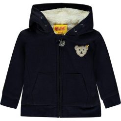 Bluza w kolorze granatowym. Niebieskie bluzy dla dziewczynek marki Steiff, z aplikacjami. W wyprzedaży za 129.95 zł.