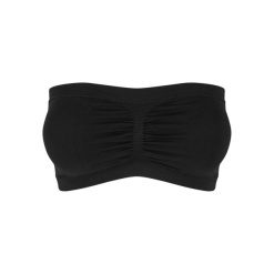 Wyściełany Top Bandeau Dla Kobiet. Czarne koszulki sportowe damskie Urban Classics, xl, bez wzorów, bez kołnierzyka, bez ramiączek, trekkingowe. Za 41.99 zł.
