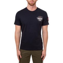 Koszulka t-shirt męski sportowy NAPAPIJRI SEDIL. Czarne t-shirty męskie Napapijri, m, bez wzorów, sportowe, bez kołnierzyka. Za 99.00 zł.