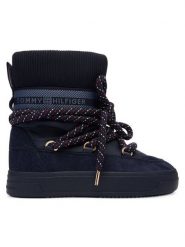 Tommy Hilfiger Śniegowce Tommytech Rwb Snowboot Warm FW0FW09163 Granatowy. Niebieskie śniegowce i trapery damskie Tommy Hilfiger, z materiału. Za 559.99 zł.