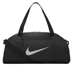 Torba Podróżna Swoosh Gym 24L. Czarne torby podróżne damskie Nike, bez wzorów, sportowe. Za 238.99 zł.