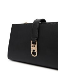 Tommy Hilfiger Torebka Th Libre Chain Crossover AW0AW18614 Czarny. Czarne listonoszki damskie Tommy Hilfiger, bez wzorów, ze skóry, bez dodatków. Za 529.99 zł.