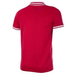 Koszulka retro piłkarska dla dorosłych - Nottingham Forest 1976-1977 - Czerwona. Czerwone koszulki sportowe męskie COPA FOOTBALL, s, bez wzorów, bez kołnierzyka, bez ramiączek, do piłki nożnej. Za 345.30 zł.