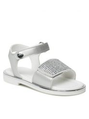 Liu Jo Sandały Mini Sally 521 4A3003 EX029 Srebrny. Szare sandały dziewczęce Liu Jo, ze skóry, bez zapięcia. Za 299.99 zł.