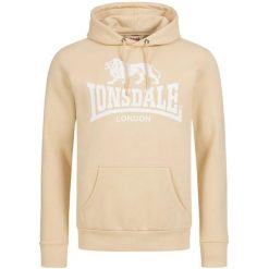 Bluza z kapturem Lonsdale Sherborne. Brązowe bluzy męskie Lonsdale, m, bez wzorów, z kapturem. Za 263.50 zł.