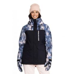 Kurtka narciarska damska Roxy Dawnrae Parka. Niebieskie parki damskie Roxy, na zimę, bez wzorów, z poliesteru, sportowe, bez kaptura. Za 1,041.70 zł.