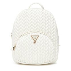 Plecak Guess. Białe plecaki damskie Guess, z aplikacjami. Za 299.99 zł.