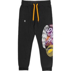 Spodnie dresowe Crooks & Castles Deathrow Fleece czarne. Czarne buty sportowe męskie 47 Brand, m, bez wzorów, z bawełny, na fitness i siłownię. Za 182.99 zł.