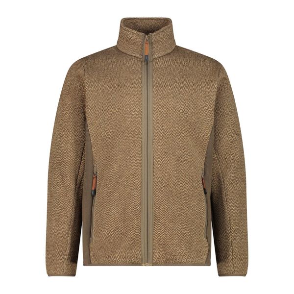Bluza męska turystyczna CMP 34M0577. Brązowe bluzy męskie CMP, m, bez wzorów, z dzianiny, bez kaptura, trekkingowe. Za 283.00 zł.