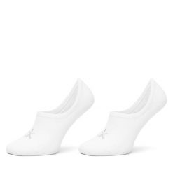 Stopki Calvin Klein. Białe skarpety damskie Calvin Klein, bez wzorów. Za 49.99 zł.