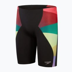 Jammery kąpielowe męskie Speedo Placement Digital V-Cut. Czarne kąpielówki męskie Speedo, m, bez wzorów, do pływania. Za 139.99 zł.