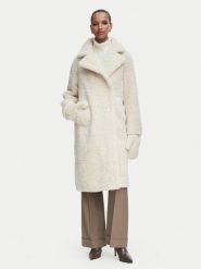 Rinascimento Kożuch sztuczny CFC0127146003 Kremowy Oversize. Białe płaszcze damskie Rinascimento, m, bez wzorów, z syntetyku, bez kaptura. Za 989.99 zł.