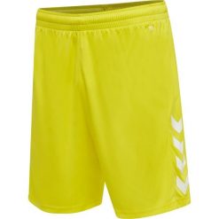 Spodenki piłkarskie męskie Hummel Core XK Poly Shorts. Żółte krótkie spodenki sportowe męskie Hummel, m, bez wzorów, do piłki nożnej. Za 77.50 zł.