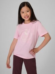 4F T-shirt regular z nadrukiem dziewczęcy - różowy 146 (10-11 lat). Czerwone t-shirty i topy dla dziewczynek 4f, bez wzorów, z bawełny, bez ramiączek. Za 49.99 zł.