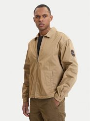 Napapijri Kurtka jeansowa A-Arrayanes NP0A4FI4 Beżowy Regular Fit. Brązowe kurtki męskie Napapijri, m, bez wzorów, z bawełny, bez kaptura. Za 619.99 zł.