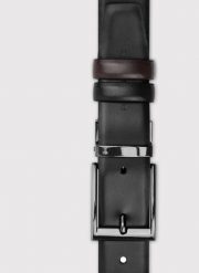 Dwustronny skórzany pasek męski. Brązowe paski damskie Pako Lorente, bez wzorów, ze skóry. Za 199.99 zł.