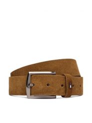 Tommy Hilfiger Pasek Denton 3.5 Suede AM0AM15046 Brązowy. Brązowe paski damskie Tommy Hilfiger, bez wzorów, ze skóry. Za 209.99 zł.