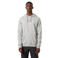 Bluza z kapturem męska Helly Hansen F2F Organic Cotton Hoodie 2.0. Szare bluzy męskie Helly Hansen, m, bez wzorów, z kapturem. Za 251.99 zł.