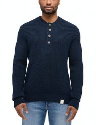 Męski Sweter Mustang Style Emil C Henley Total Eclipse 1014118 5226. Swetry przez głowę męskie Mustang, m, bez wzorów, bez kołnierzyka. Za 179.99 zł.