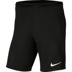 Męskie Spodenki Dry Park III. Czarne krótkie spodenki sportowe męskie Nike, m, bez wzorów, trekkingowe. Za 102.99 zł.