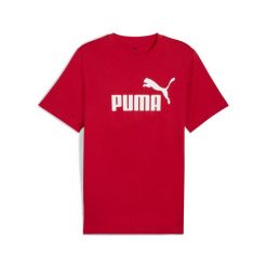 Męska koszulka Essentials z logo No. 1 PUMA For All Time Red. Białe buty sportowe męskie Puma, z gumy, bez zapięcia, na fitness i siłownię. Za 108.65 zł.