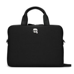 Torba na laptopa KARL LAGERFELD. Czarne plecaki damskie KARL LAGERFELD, bez wzorów. Za 399.99 zł.