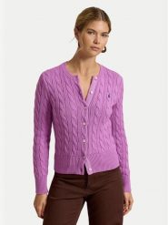 Polo Ralph Lauren Kardigan 211971868511 Różowy Regular Fit. Czerwone swetry damskie Polo Ralph Lauren, xs, bez wzorów, z bawełny, bez kołnierzyka, bez ramiączek, bez kaptura. Za 1,199.00 zł.