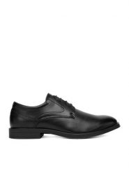 Lanetti Półbuty CEO-M33606-5 Czarny. Czarne eleganckie półbuty Lanetti, z materiału, wizytowe, bez zapięcia. Za 129.99 zł.