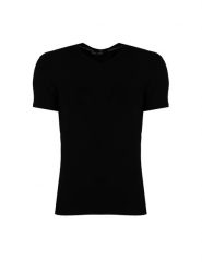 Emporio Armani T-shirt "C-neck" | 1120103 F511 | Mężczyzna | Czarny. Czarne t-shirty męskie Emporio Armani, l, bez wzorów, z elastanu, eleganckie, bez kołnierzyka. W wyprzedaży za 239.00 zł.