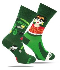 Skarpetki Bawełniane - Tematyczne - Zielone, Frida. Zielone skarpety męskie His Story, bez wzorów, z bawełny. Za 29.99 zł.