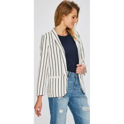 Vero Moda - Żakiet Asta. Szare żakiety damskie Vero Moda, ze lnu, casualowe. W wyprzedaży za 139.90 zł.
