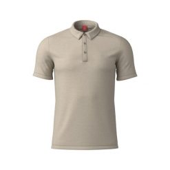 Polo Löffler Merino-Tencel(Tm). Białe koszulki polo męskie LOFFLER, l, bez wzorów, bez ramiączek. Za 496.50 zł.