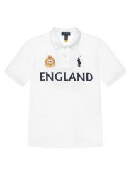 Polo Ralph Lauren Polo 323B23443001 Biały Regular Fit. Białe t-shirty dla chłopców Polo Ralph Lauren, bez wzorów, z bawełny, bez ramiączek. Za 519.99 zł.