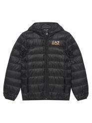 EA7 Emporio Armani Kurtka puchowa 7B000035 AF12477 MC004 Czarny Regular Fit. Czarne kurtki i płaszcze dla chłopców EA7 Emporio Armani, bez wzorów, z puchu, bez kaptura. Za 679.99 zł.