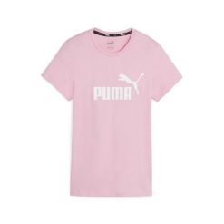 Koszulka damska Puma ESS Logo Tee. Czerwone koszulki sportowe damskie Puma, l, bez wzorów, bez kołnierzyka, bez ramiączek, na jogę i pilates. Za 79.00 zł.