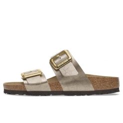 Birkenstock Sydney Cb Graceful Kapcie, Birko Flor Damskie. Brązowe kapcie damskie Birkenstock, bez wzorów, z jedwabiu. Za 653.15 zł.
