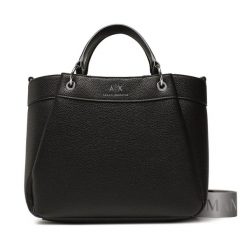 Torebka Armani Exchange. Czarne torebki do ręki damskie Armani Exchange, bez wzorów, klasyczne, bez dodatków. Za 489.99 zł.