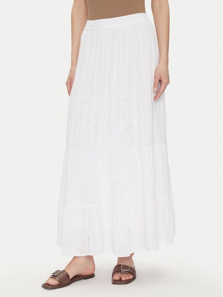 ONLY Spódnica maxi Chaira 15346834 Biały Regular Fit. Białe spódnice damskie Only, s, bez wzorów, z wiskozy, maxi. Za 139.99 zł.