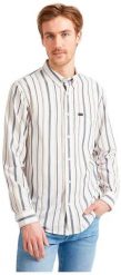 LEE RIVETED SHIRT MĘSKA KOSZULA RELAXED FIT NAVY L66ITI35 112116461. Niebieskie koszule męskie Lee, l, bez wzorów, bez kołnierzyka, bez ramiączek. Za 129.99 zł.