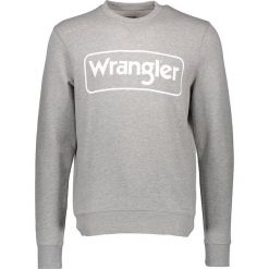 Bluza w kolorze szarym. Szare bluzy damskie Wrangler, l, bez wzorów, z bawełny, bez kaptura. W wyprzedaży za 109.95 zł.