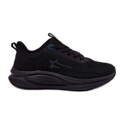 Buty Sportowe Sneakersy Damskie Big Star RR274A144 HI-POLY System Czarne. Czarne obuwie sportowe damskie bez wzorów, z materiału. Za 302.68 zł.