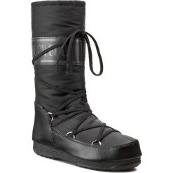 Śniegowce MOON BOOT - Soft Shade 24004500001 Nero/Black. Czarne kozaki damskie Moon Boot, z materiału, bez obcasa. W wyprzedaży za 419.00 zł.