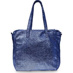 Torba shopper metallic bonprix ciemnoniebieski. Niebieskie torebki shopper damskie bonprix, ze skóry. Za 59.99 zł.