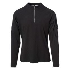 Męska Bluza Clayson. Czarne bluzy męskie IGUANA, m, bez wzorów, bez kaptura. Za 162.99 zł.